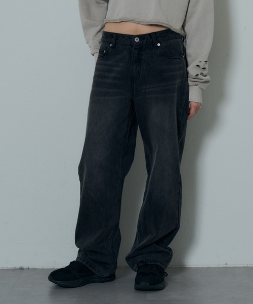 COLONY 2139（コロニートゥーワンスリーナイン）の「ローライズワイドレッグデニム（デニムパンツ・レディース・ブルー/ブラック/サックスブルー・SMALL/MEDIUM/LARGE）」の13枚目の写真