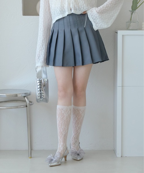 Ambre Neige(アンブルネージュ)の「プリーツミニスカパン/WEB/EC限定商品(スカート・レディース・グレー/ブラック/ベージュ・FREE)」の6枚目の写真