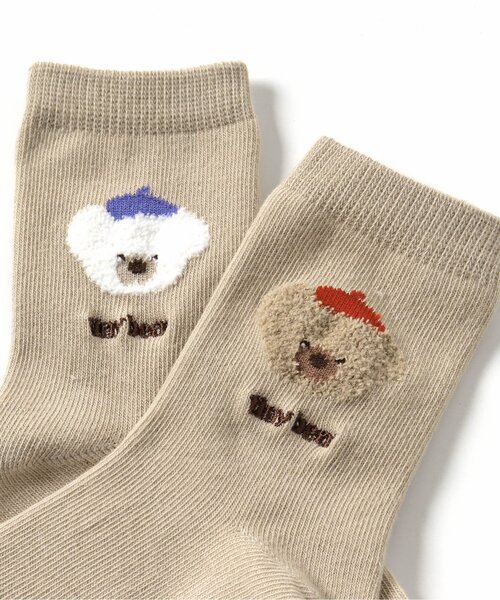 apres les cours（アプレレクール）の「tiny bear アソートソックス（ソックス/靴下・キッズ・ベージュ/その他2/キナリ/アイボリー・12/15 /18/21）」の13枚目の写真