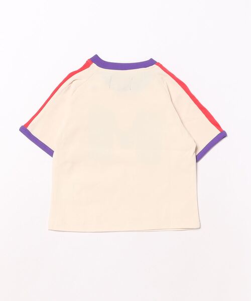 BIG FIELD（ビッグフィールド）の「サイドラインアルファベットTシャツ/UVカット（80～150cm）（Tシャツ/カットソー・キッズ・エメラルド/ライトピンク/オフホワイト・110/100/150/130/120/140/95/90/80）」の10枚目の写真