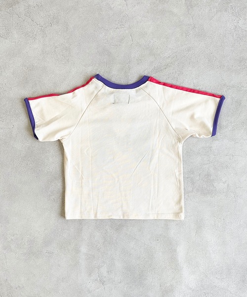 BIG FIELD（ビッグフィールド）の「サイドラインアルファベットTシャツ/UVカット（80～150cm）（Tシャツ/カットソー・キッズ・エメラルド/ライトピンク/オフホワイト・110/100/150/130/120/140/95/90/80）」の13枚目の写真