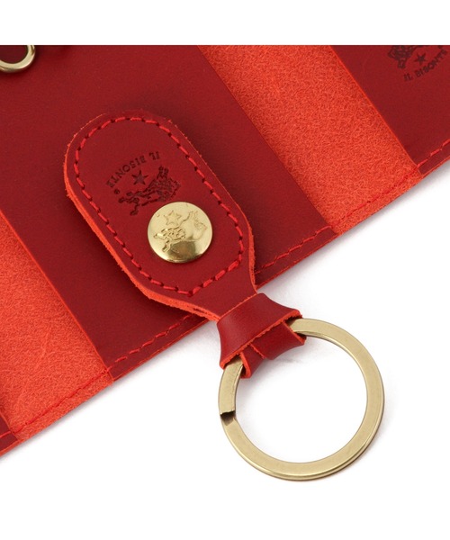 IL BISONTE(イルビゾンテ)の「IL BISONTE / ORIGINAL LEATHER / キーケース(キーケース/キーアクセサリー・レディース・ライトブラウン/ナチュラル/オレンジ/ダークブラウン/レッド/レンガ/グレー/ネイビー/ブラック/オリーブ/ホワイト/グリーン・FREE)」の14枚目の写真
