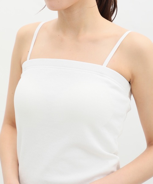 Honeys(ハニーズ)の「カップ付きベアトップ(チューブトップ・レディース・ブラック/オフホワイト/モカ・LL/L/M/S)」の7枚目の写真