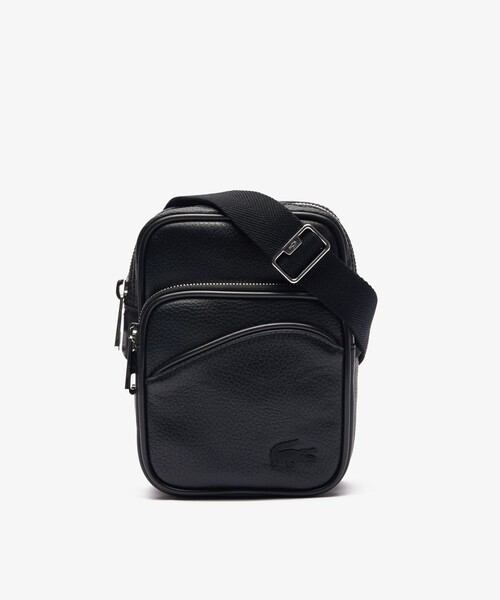 LACOSTE(ラコステ)の「ANGY グレインレザー クロスオーバーショルダーバッグ(ショルダーバッグ・メンズ・ブラック/オフホワイト/ダークグリーン・FREE)」の2枚目の写真