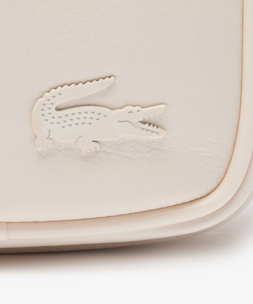 LACOSTE(ラコステ)の「ANGY グレインレザー クロスオーバーショルダーバッグ(ショルダーバッグ・メンズ・ブラック/オフホワイト/ダークグリーン・FREE)」の14枚目の写真