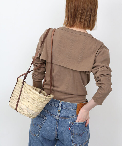 SLOBE IENA(スローブイエナ)の「【MILLER/ミラー】SLOBE別注 レイヤードSET TEE(Tシャツ/カットソー・レディース・ブラウン/ホワイト/ブラック・FREE)」の5枚目の写真