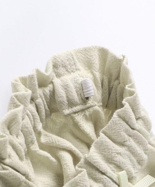 BRANSHES(ブランシェス)の「【ベビー/おそろい】ミモザ刺繍チュニック・ブルマセット(その他ベビー用品・キッズ・オフホワイト/ライトグリーン・80/70)」の7枚目の写真