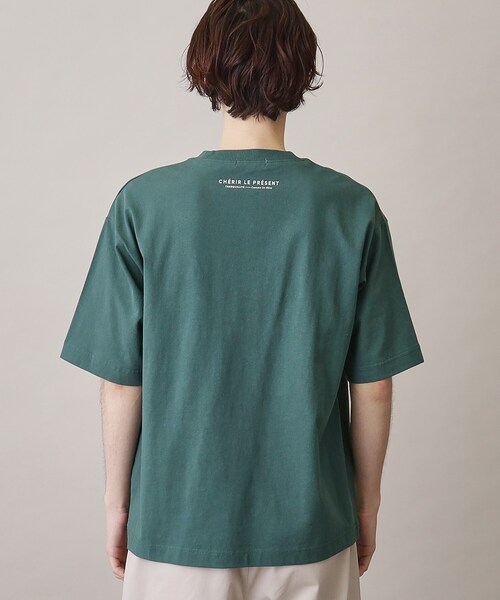 THE SHOP TK (ザ ショップ ティーケー )の「◆【サスティナブル素材】FRESH NATUREデザイン刺繍Tシャツ プリント(Tシャツ/カットソー・メンズ・グリーン系その他2/カーキ系3/ホワイト系6/ホワイト系3/チャコールグレー/オフホワイト・04/03/02/01)」の9枚目の写真