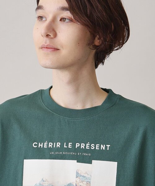THE SHOP TK (ザ ショップ ティーケー )の「◆【サスティナブル素材】FRESH NATUREデザイン刺繍Tシャツ プリント(Tシャツ/カットソー・メンズ・グリーン系その他2/カーキ系3/ホワイト系6/ホワイト系3/チャコールグレー/オフホワイト・04/03/02/01)」の10枚目の写真