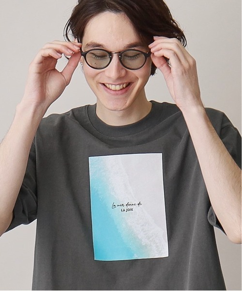 THE SHOP TK (ザ ショップ ティーケー )の「◆【サスティナブル素材】FRESH NATUREデザイン刺繍Tシャツ プリント(Tシャツ/カットソー・メンズ・グリーン系その他2/カーキ系3/ホワイト系6/ホワイト系3/チャコールグレー/オフホワイト・04/03/02/01)」の5枚目の写真