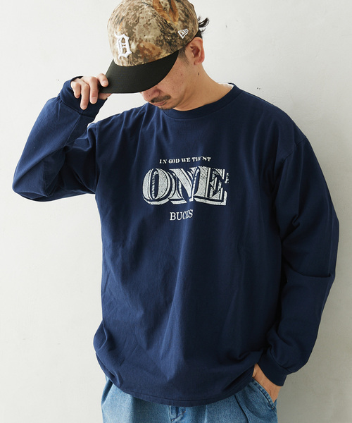 JOURNAL STANDARD relume(ジャーナルスタンダード レリューム)の「【NATION BRANKS / ネーションブランクス】プリントロングスリーブTシャツ(Tシャツ/カットソー・メンズ・アイボリー/コバルトブルー/ベージュ系その他/チャコールグレー・LARGE/MEDIUM)」の22枚目の写真