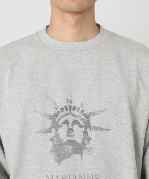 JOURNAL STANDARD relume(ジャーナルスタンダード レリューム)の「【NATION BRANKS / ネーションブランクス】プリントロングスリーブTシャツ(Tシャツ/カットソー・メンズ・アイボリー/コバルトブルー/ベージュ系その他/チャコールグレー・LARGE/MEDIUM)」の20枚目の写真