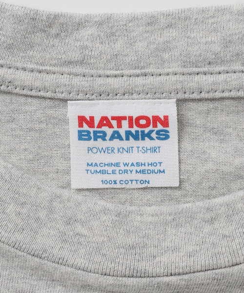JOURNAL STANDARD relume(ジャーナルスタンダード レリューム)の「【NATION BRANKS / ネーションブランクス】プリントロングスリーブTシャツ(Tシャツ/カットソー・メンズ・アイボリー/コバルトブルー/ベージュ系その他/チャコールグレー・LARGE/MEDIUM)」の12枚目の写真