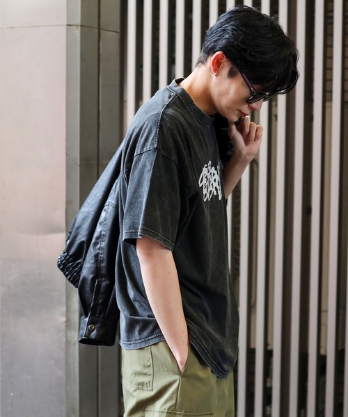 SPINNS（スピンズ）の「【ユニセックスで着用可能】ピグメント加工半袖