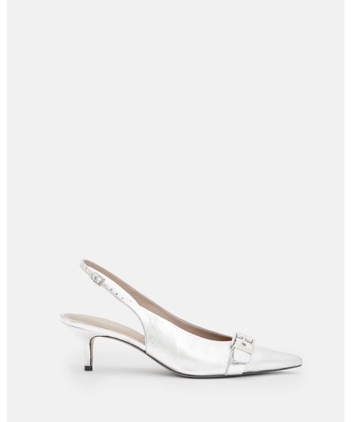 SELINA SLINGBACK LEATHER KITTEN HEELS | SELINA スリングバック レザー キトゥン ヒール