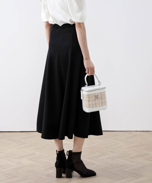AMELY（エミリー）の「スカラップデザインフレアスカート（スカート・レディース・ブラック/ネイビー/グレー・L/M）」の8枚目の写真