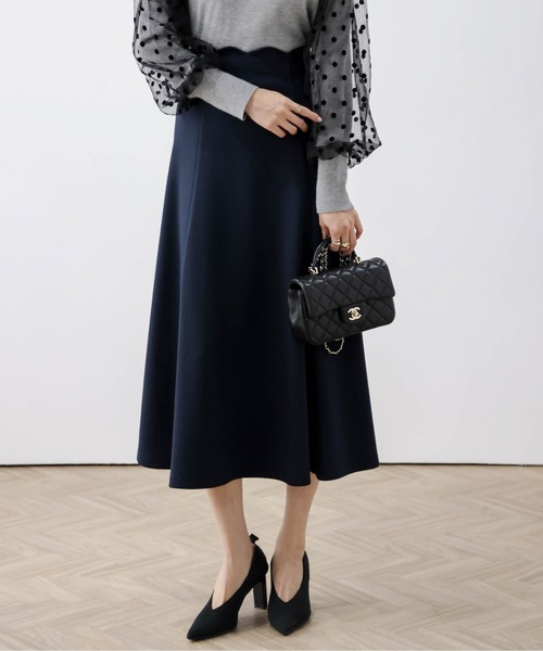 AMELY（エミリー）の「スカラップデザインフレアスカート（スカート・レディース・ブラック/ネイビー/グレー・L/M）」の20枚目の写真