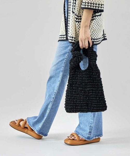 CONTROL FREAK（コントロールフリーク）の「【CONTROL FREAK】クランプルハンドバッグ 234-120510（ハンドバッグ・レディース・ブラック/グリーン/ホワイト・FREE）」の14枚目の写真