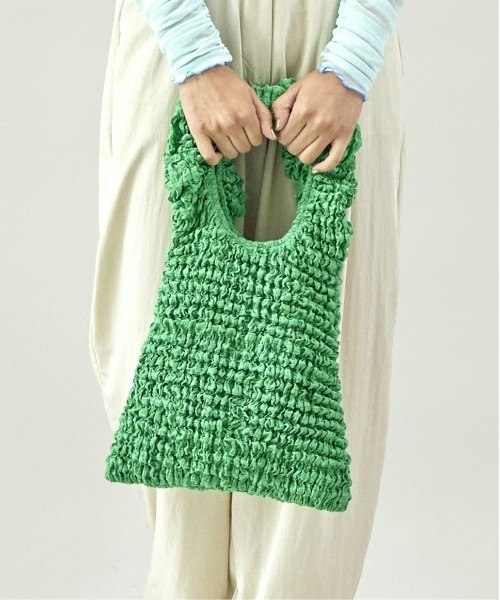 CONTROL FREAK（コントロールフリーク）の「【CONTROL FREAK】クランプルハンドバッグ 234-120510（ハンドバッグ・レディース・ブラック/グリーン/ホワイト・FREE）」の18枚目の写真