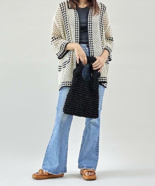 CONTROL FREAK（コントロールフリーク）の「【CONTROL FREAK】クランプルハンドバッグ 234-120510（ハンドバッグ・レディース・ブラック/グリーン/ホワイト・FREE）」の20枚目の写真