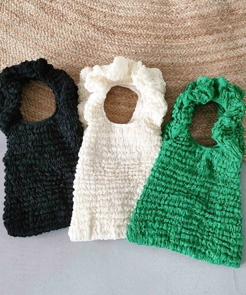 CONTROL FREAK（コントロールフリーク）の「【CONTROL FREAK】クランプルハンドバッグ 234-120510（ハンドバッグ・レディース・ブラック/グリーン/ホワイト・FREE）」の22枚目の写真