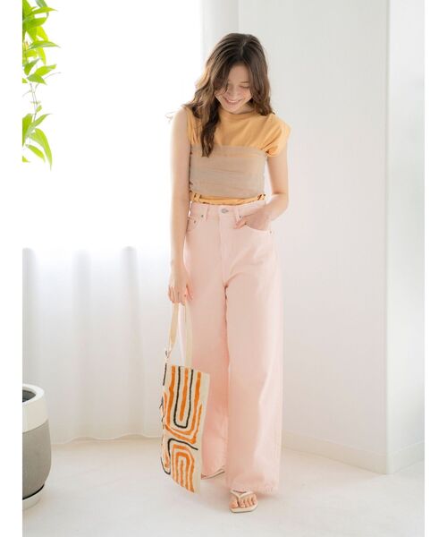 beej（ビージ）の「beej別注 カラートートバッグ（トートバッグ・レディース・ブルー/オレンジ・FREE）」の12枚目の写真