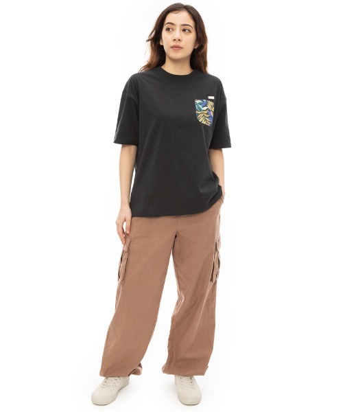 【セール】BILLABONG レディース LONG CARGO PANTS ロングパンツ 【2024年春夏モデル】/ビラボンドローコード付きリラックスウエストゴムカーゴパンツ（カーゴパンツ）｜BILLABONG（ビラボン）