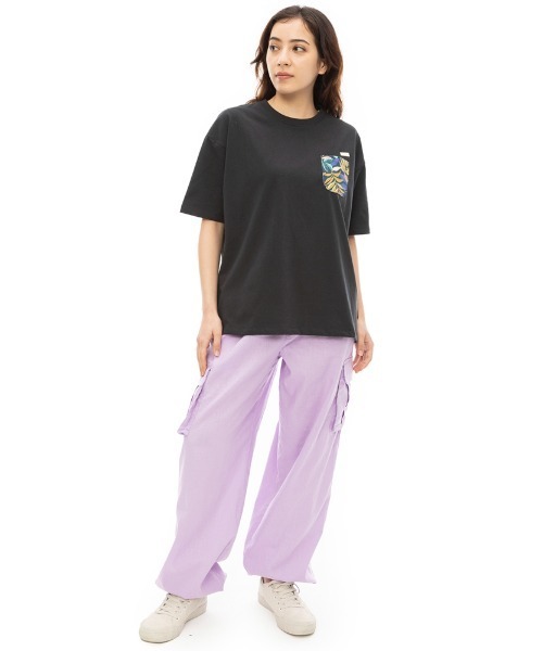 【セール】BILLABONG レディース LONG CARGO PANTS ロングパンツ 【2024年春夏モデル】/ビラボンドローコード付きリラックスウエストゴムカーゴパンツ（カーゴパンツ）｜BILLABONG（ビラボン）