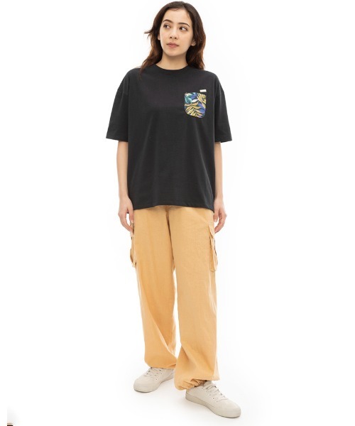【セール】BILLABONG レディース LONG CARGO PANTS ロングパンツ 【2024年春夏モデル】/ビラボンドローコード付きリラックスウエストゴムカーゴパンツ（カーゴパンツ）｜BILLABONG（ビラボン）