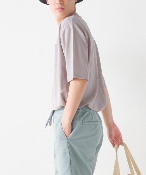 OMNES(オムネス)の「メンズ接触冷感レーヨンナイロンポケット付きTシャツ半袖(Tシャツ/カットソー・メンズ・キャメル/ネイビー/ブラック/ホワイト/グレー・MEDIUM/LARGE)」の16枚目の写真