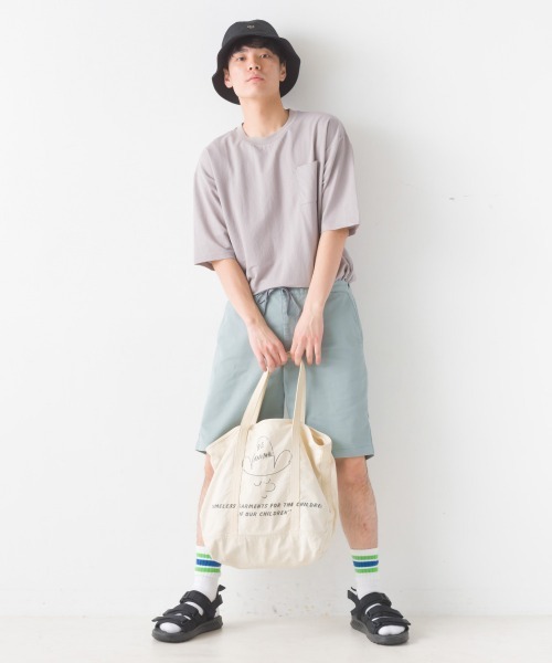 OMNES(オムネス)の「メンズ接触冷感レーヨンナイロンポケット付きTシャツ半袖(Tシャツ/カットソー・メンズ・キャメル/ネイビー/ブラック/ホワイト/グレー・MEDIUM/LARGE)」の18枚目の写真