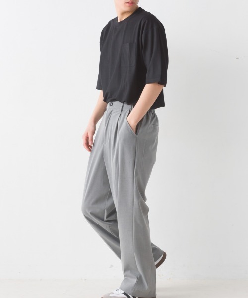 OMNES(オムネス)の「メンズ接触冷感レーヨンナイロンポケット付きTシャツ半袖(Tシャツ/カットソー・メンズ・キャメル/ネイビー/ブラック/ホワイト/グレー・MEDIUM/LARGE)」の14枚目の写真