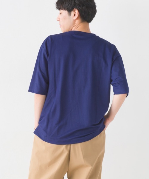 OMNES(オムネス)の「メンズ接触冷感レーヨンナイロンポケット付きTシャツ半袖(Tシャツ/カットソー・メンズ・キャメル/ネイビー/ブラック/ホワイト/グレー・MEDIUM/LARGE)」の21枚目の写真
