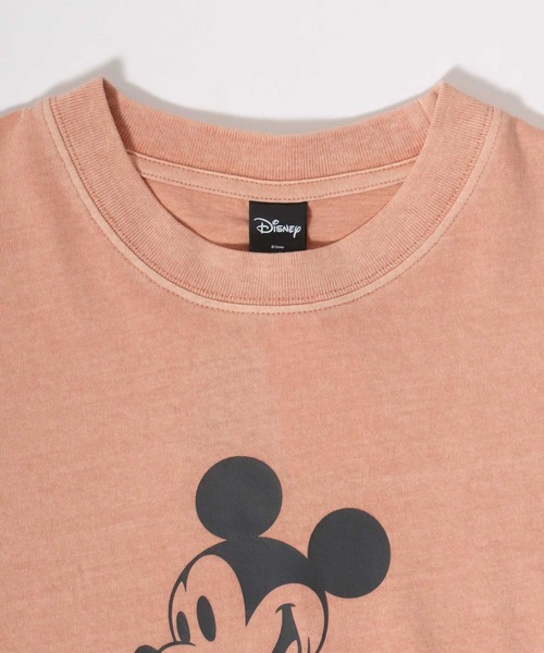 Disney(ディズニー)の「Disney/ディズニー ミッキー ヴィンテージライク フロント バックプリント スウェット半袖Tシャツ レディース メンズ(Tシャツ/カットソー・レディース・ピンク系その他/ブルー系その他/スミクロ・M/L/LL)」の10枚目の写真