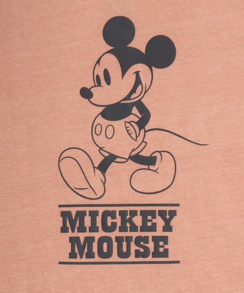 Disney(ディズニー)の「Disney/ディズニー ミッキー ヴィンテージライク フロント バックプリント スウェット半袖Tシャツ レディース メンズ(Tシャツ/カットソー・レディース・ピンク系その他/ブルー系その他/スミクロ・M/L/LL)」の13枚目の写真