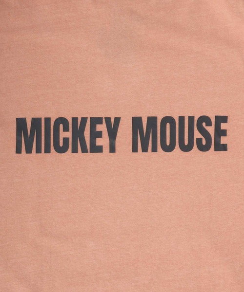 Disney(ディズニー)の「Disney/ディズニー ミッキー ヴィンテージライク フロント バックプリント スウェット半袖Tシャツ レディース メンズ(Tシャツ/カットソー・レディース・ピンク系その他/ブルー系その他/スミクロ・M/L/LL)」の14枚目の写真