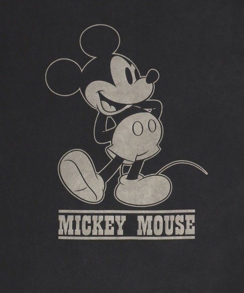 Disney(ディズニー)の「Disney/ディズニー ミッキー ヴィンテージライク フロント バックプリント スウェット半袖Tシャツ レディース メンズ(Tシャツ/カットソー・レディース・ピンク系その他/ブルー系その他/スミクロ・M/L/LL)」の17枚目の写真