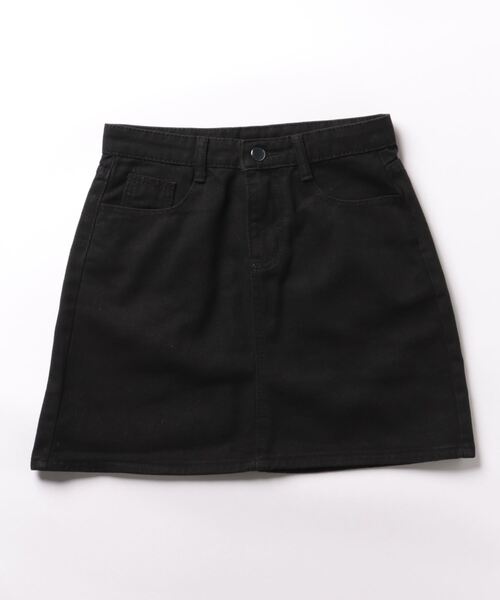 frunco(フランコ)の「カラーデニム台形ミニスカート(デニムスカート・レディース・ネイビー/ピンク/ホワイト/ブラック・MEDIUM)」の6枚目の写真