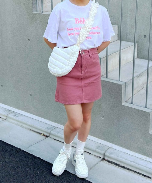 CELINE★デニムブランコミニスカート 上品で可愛い》【CELINE】デニムミニスカート ホワイト