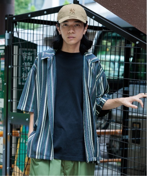 niko and...（ニコアンド）の「アソート透かしシャツ（シャツ/ブラウス・メンズ・グリーン/ネイビー/ベージュ/ライトブルー/ダークブルー/オレンジ・MEDIUM/LARGE）」の5枚目の写真