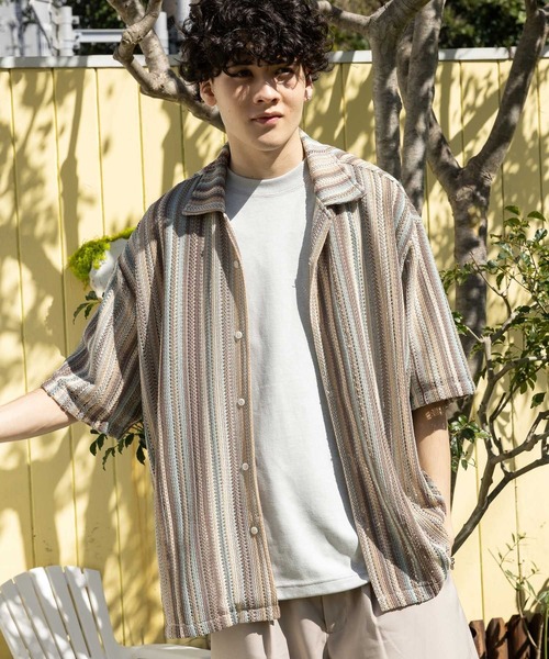 niko and...（ニコアンド）の「アソート透かしシャツ（シャツ/ブラウス・メンズ・グリーン/ネイビー/ベージュ/ライトブルー/ダークブルー/オレンジ・MEDIUM/LARGE）」の18枚目の写真