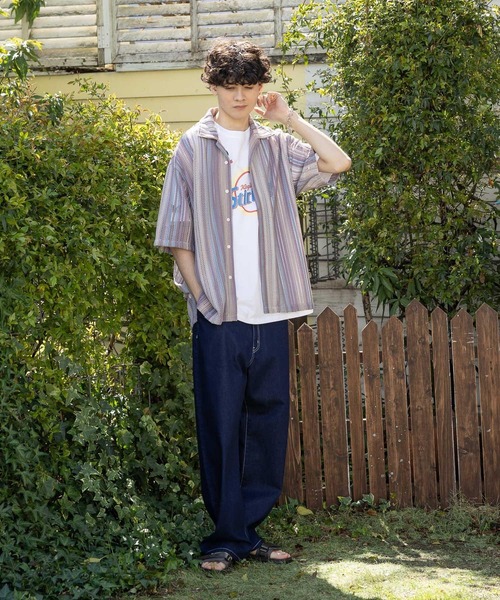 niko and...（ニコアンド）の「アソート透かしシャツ（シャツ/ブラウス・メンズ・グリーン/ネイビー/ベージュ/ライトブルー/ダークブルー/オレンジ・MEDIUM/LARGE）」の10枚目の写真