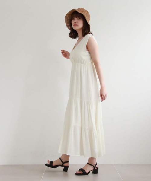 archives（アルシーヴ）の「２ｗａｙカシュクールワンピース（ワンピース・レディース・ブラック/アイボリー/グリーン/オレンジ/ブラウン・MEDIUM）」の6枚目の写真