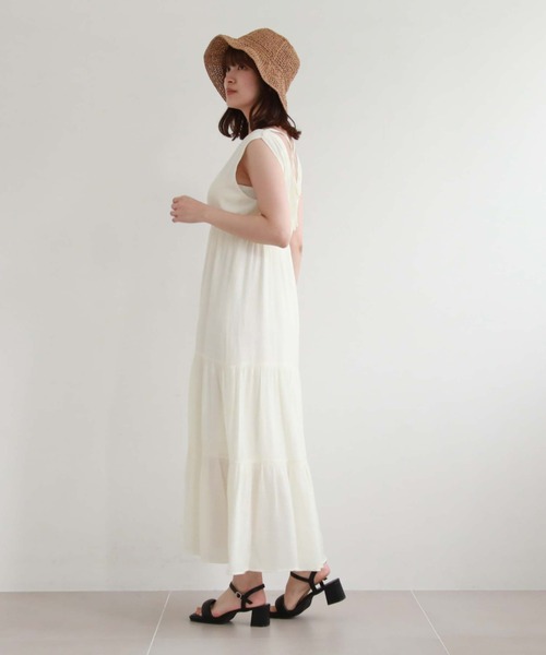 archives（アルシーヴ）の「２ｗａｙカシュクールワンピース（ワンピース・レディース・ブラック/アイボリー/グリーン/オレンジ/ブラウン・MEDIUM）」の9枚目の写真