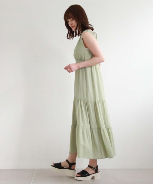 archives（アルシーヴ）の「２ｗａｙカシュクールワンピース（ワンピース・レディース・ブラック/アイボリー/グリーン/オレンジ/ブラウン・MEDIUM）」の16枚目の写真