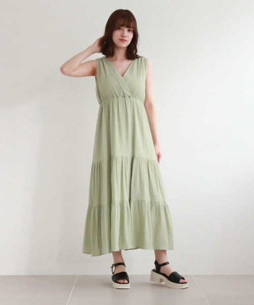 archives（アルシーヴ）の「２ｗａｙカシュクールワンピース（ワンピース・レディース・ブラック/アイボリー/グリーン/オレンジ/ブラウン・MEDIUM）」の20枚目の写真