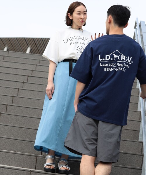 Labrador Retriever(ラブラドールリトリーバー)の「BEAMS HEART / Labrador Retriever ドロスト カーゴ スカート(スカート・レディース・チャコールグレー/サックスブルー・FREE)」の4枚目の写真