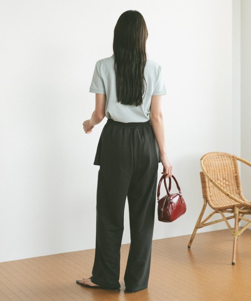 VANNIE U（ヴァニーユー）の「オーバルロゴポロシャツ（ポロシャツ・レディース・ブルー/アイボリー/ライトグレー/ベージュ/ネイビー・FREE）」の15枚目の写真