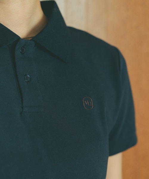 VANNIE U（ヴァニーユー）の「オーバルロゴポロシャツ（ポロシャツ・レディース・ブルー/アイボリー/ライトグレー/ベージュ/ネイビー・FREE）」の10枚目の写真