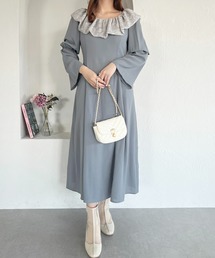 French girly collection ケープデザインフレアワンピース【ZOZOTOWN限定アイテム】